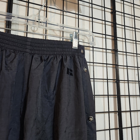 Black Pants with Loose Fit and Elastic Waistband - Picture 2 of 8